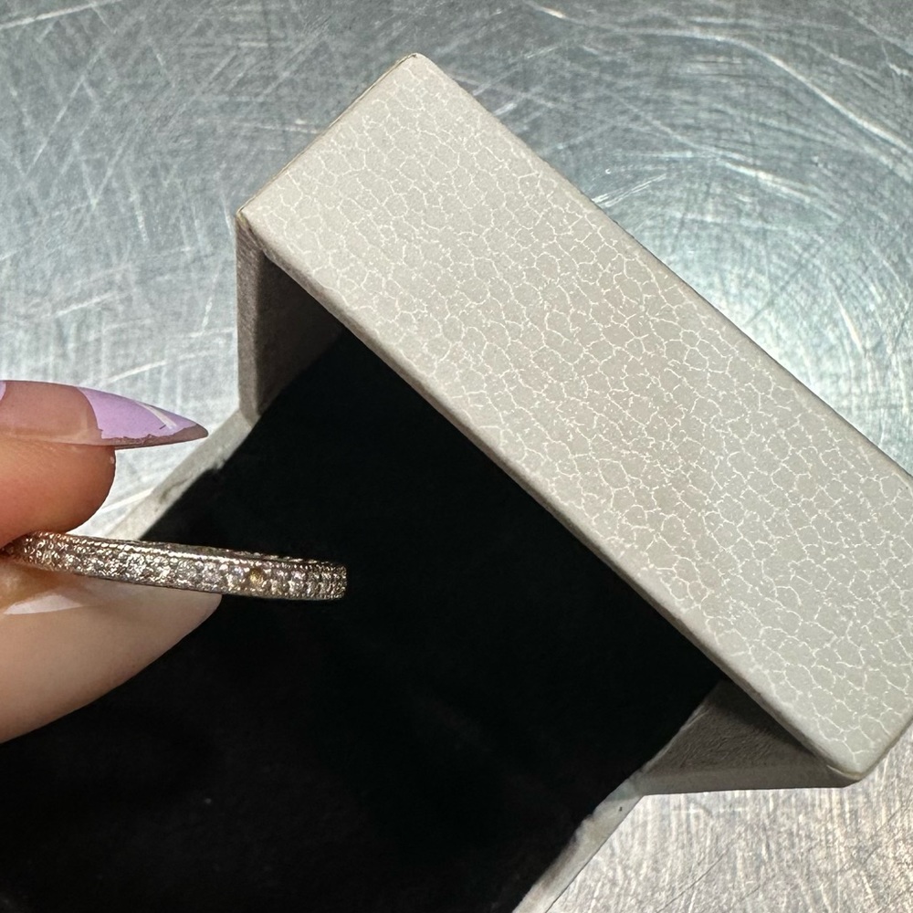 Pandora Simple Sparkle & Hearts Gemstone Ring Gold ✨♥️💍 - Picture 9 of 9